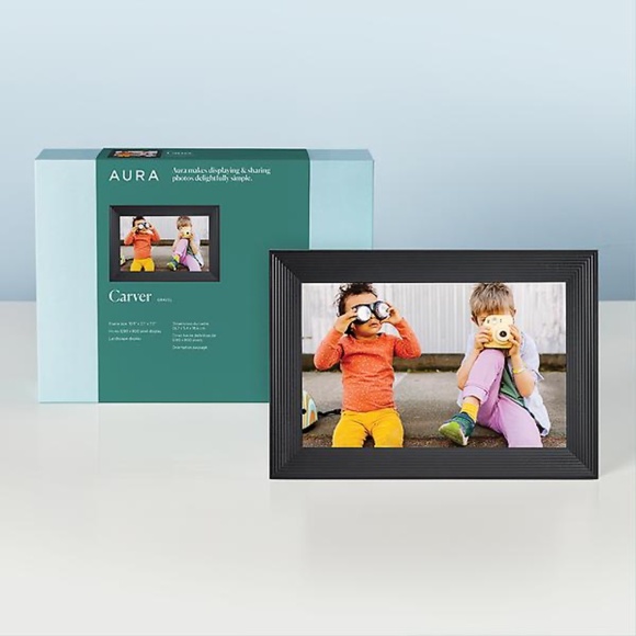 Aura Digital Picture Frame Black - Picture 1 of 6